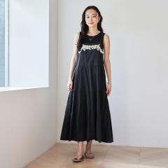コーエン（coen）/【Lipa別注】 モチーフ刺繍キャミワンピース
