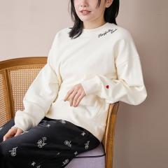 コーエン（coen）/ハートモチーフ裏毛プルオーバー