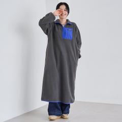 【NEW】コーエン（coen）/【PARKNIK（パークニック）】ハーフスナップフリースワンピース