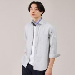 タケオキクチ（TAKEO KIKUCHI）/ハイブリッド リネン 7分袖 シャツ