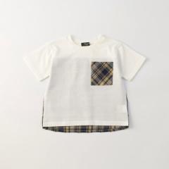 コムサイズム（COMME CA ISM）/サッカーチェック 半袖Ｔシャツ