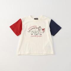 コムサイズム（COMME CA ISM）/恐竜プリントＴシャツ