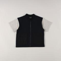 コムサイズム（COMME CA ISM）/異素材 半袖ブルゾン