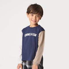 コムサイズム（COMME CA ISM）/ロゴプリント長袖Tシャツ　