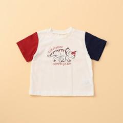 コムサイズム（COMME CA ISM）/恐竜プリントＴシャツ(ベビーサイズ)