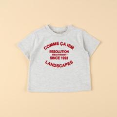 コムサイズム（COMME CA ISM）/フロッキープリント Tシャツ(ベビーサイズ)