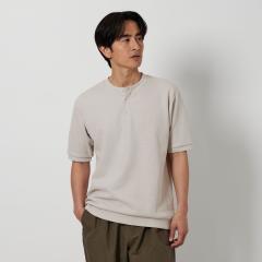 ビューティー&ユース ユナイテッドアローズ(BEAUTY&YOUTH)/ダブルフェイス ジャージー ヘンリーネック カットソー