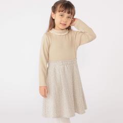 シップス（SHIPS）/SHIPS KIDS:100～130cm / リブ×ファンシー ツイード ワンピース