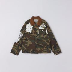 �V�b�v�X�iSHIPS�j/NOMARHYTHM TEXTILE: SIGN PRINT WORK JACKET