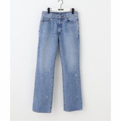 417 GfBtBXi417 EDIFICEj/yALLEGE / AbWzSEMI FLARE DENIM PANTS