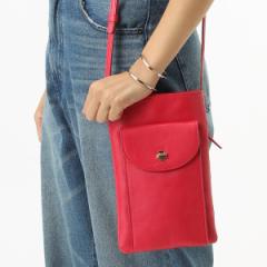 ペルケ（perche’）/【本革 レザー】【日本製】 ペルケ perche / 姫路レザーヒネリ金具モバイルショルダー