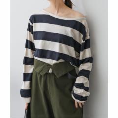 スピック＆スパン（Spick and Span）/ボートネックボーダープルオーバー