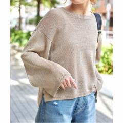 スピック＆スパン（Spick and Span）/ルーズコットンテープヤーンニット