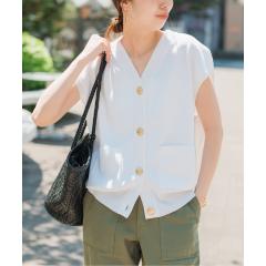 スピック＆スパン（Spick and Span）/《WEB限定追加》ウォッシャブルVネックニットベスト