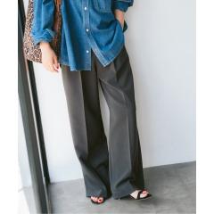 スピック&スパン(Spick and Span)/《追加》ダブルクロスツータックパンツ スピック&スパン(Spick and Span)/《追加》ダブルクロスツータックパンツ