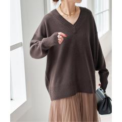 スピック&スパン(Spick and Span)/《予約》ウールカシミヤ Vネックニット スピック&スパン(Spick and Span)/《予約》ウールカシミヤ Vネックニット