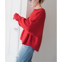 スピック&スパン(Spick and Span)/《WEB限定追加》手洗い可 / バルキーヤーンドルマンロングリブニット スピック&スパン(Spick and Span)/《WEB限定追加》手洗い可 / バルキーヤーンドルマンロングリブニット