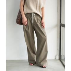 スピック&スパン(Spick and Span)/《追加》コットンレーヨンドロストフレアパンツ スピック&スパン(Spick and Span)/《追加》コットンレーヨンドロストフレアパンツ