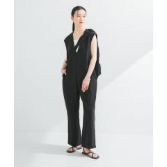 アーバンリサーチ(URBAN RESEARCH)/『2サイズ展開』リネンライク深Vネックオールインワン
