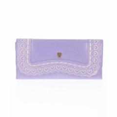 アナ スイ（ANNA SUI）/フレームアーツ かぶせ長財布 ラベンダー