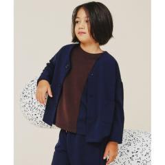 ザ ショップ ティーケー（THE SHOP TK）/【120－160】カットジョーゼットジャケットセットアップ可・洗濯機OK