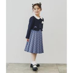 ザ ショップ ティーケー（THE SHOP TK）/【120－130】チェックワンピース＆ジャケットセット