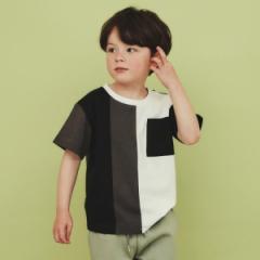 ザ ショップ ティーケー（THE SHOP TK）/【110－160洗濯機OK】縦切替えポケットTシャツ