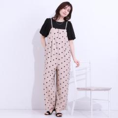シューラルー(SHOOLARUE)/【S−LL】着丈が調節できる 大人の麻調サロペット
