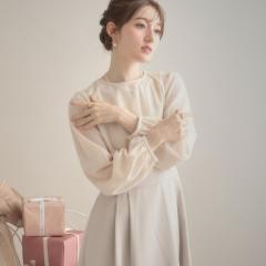 秋冬ゴスロリワンピース ドレス ロリィタ OP長袖 膝丈 Lolita ロリータ