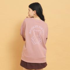 ピンクラテ（PINK－latte）/秋冬マストアイテム クマ裏毛スウェット