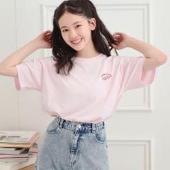 ピンクラテ（PINK－latte）/ワンポイント刺繍Tシャツ