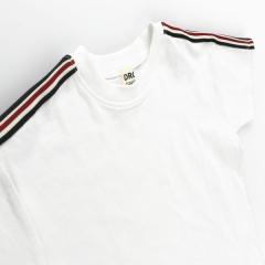 ブランシェス（branshes）/【WEB限定/DRC/お肌に嬉しい綿100％】袖ラインテープ半袖TBIGシャツ