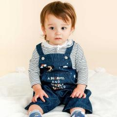 �X���b�v�X���b�v �x�r�[�iSLAP SLIP BABY�j/�y�������z�f�j���`�F�b�N�t�����g�v�����g�T���y�b�g�x�r�[(70~80cm)