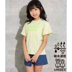 アナップキッズ＆ガール/吸水速乾アドレスロゴＴシャツ