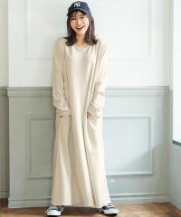 コカ(coca)/【裏シャギー】Vネック マキシワンピース 全2色 コカ(coca)/【裏シャギー】Vネック マキシワンピース 全2色