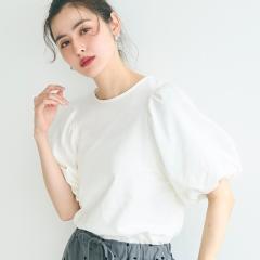 コカ（coca）/ミニ裏毛ボリューム袖トップス  全2色