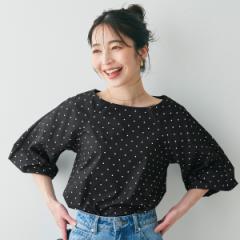 コカ（coca）/ブラウス ドット バルーンスリーブ 全2色