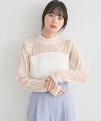 アースミュージック&エコロジー(earth music&ecology)/レースドッキングプルオーバー アースミュージック&エコロジー(earth music&ecology)/レースドッキングプルオーバー