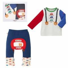 ミキハウス ホットビスケッツ/ベビー Tシャツ＆パンツセット【BOX付き】