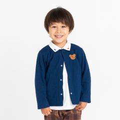 ミキハウス ホットビスケッツ（MIKIHOUSE HOT BISCUITS）/接結天竺素材 ワンポイントカーディガン