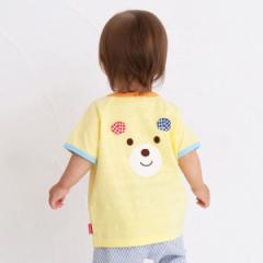 ミキハウス ホットビスケッツ（MIKIHOUSE HOT BISCUITS）/バック顔ドン 異番手 半袖Tシャツ