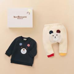 ミキハウス ホットビスケッツ（MIKIHOUSE HOT BISCUITS）/トレーナー＆ベビーパンツギフトセット【BOX付き】