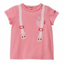 ミキハウス ホットビスケッツ（MIKIHOUSE HOT BISCUITS）/Ｔシャツ（サスペンダー風プリント/ 半袖）
