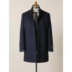 BURBERRY バーバリー イタリア製 ステンカラーコート 50 ネイビー