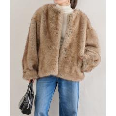 ���[ �o�C �X�s�b�N���X�p���iU by SPICK&SPAN�j/HAVELESS/�n�u���X BLAIR FAUX FUR JACKET(�}�t���[�t��)