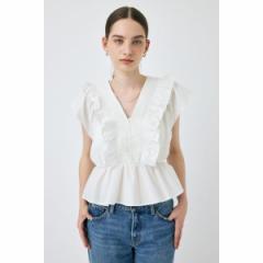 マウジー（MOUSSY）/SHIRRING RUFFLE PEPLUM トップス