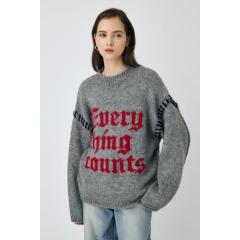 マウジー(MOUSSY)/【WEB限定】KNITTED WORDS セーター マウジー(MOUSSY)/【WEB限定】KNITTED WORDS セーター