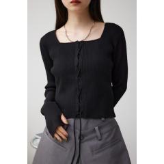 アズールバイマウジー(AZUL BY MOUSSY)/レースアップデザインリブニット アズールバイマウジー(AZUL BY MOUSSY)/レースアップデザインリブニット