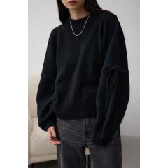 アズールバイマウジー(AZUL BY MOUSSY)/袖リボンデザインニット アズールバイマウジー(AZUL BY MOUSSY)/袖リボンデザインニット