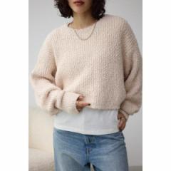 アズールバイマウジー（AZUL BY MOUSSY）/ブークレクロップドニット